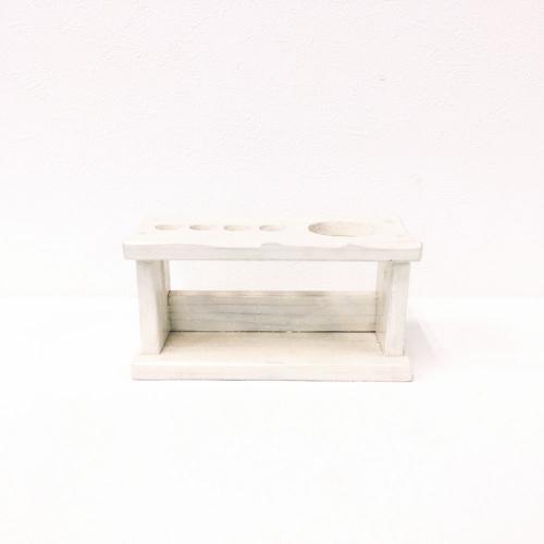 木製歯ブラシスタンド/ホワイト