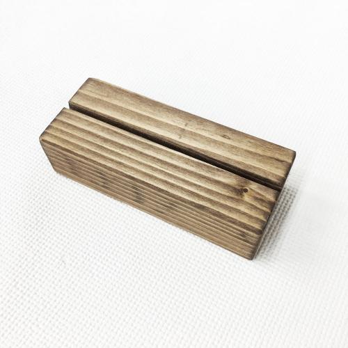 木製カードスタンド/ブラウン③